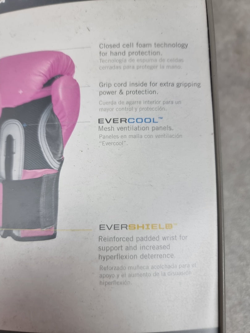 Gants de boxe Everlast Pro Style Elite Rose 10 oz