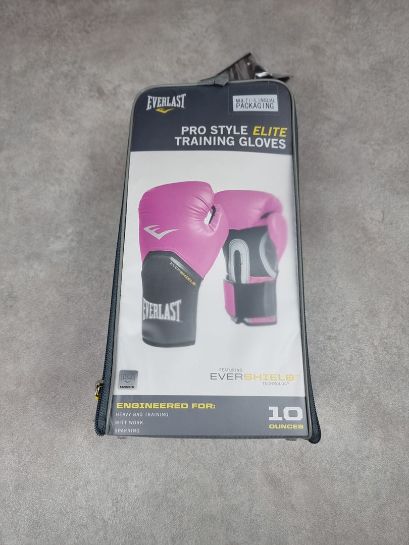 Gants de boxe Everlast Pro Style Elite Rose 10 oz Image secondaire du produit