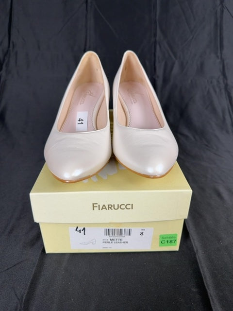 Escarpins Fiarucci blanches - Taille 41 Réf: 187