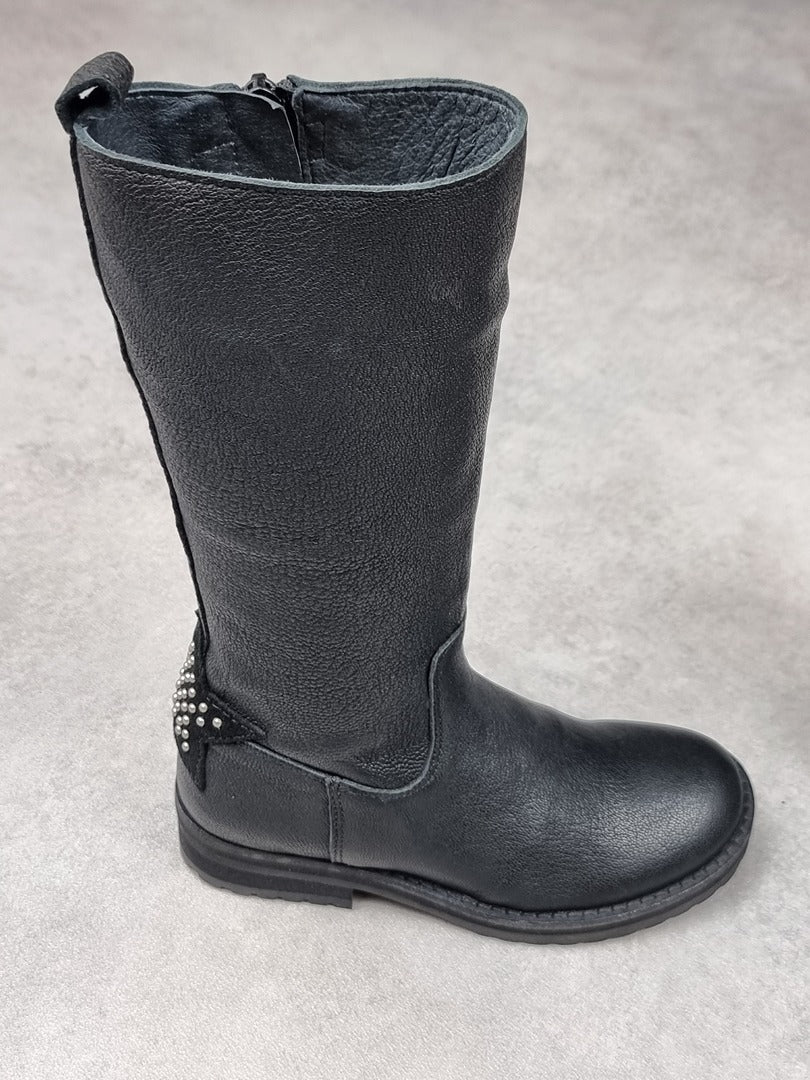 Bottes fille mi-hautes Hip noires - Taille 29 Réf: C0246