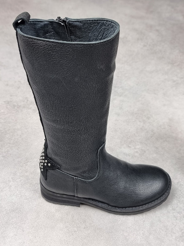 Bottes fille mi-hautes Hip noires - Taille 29 Réf: C0246
