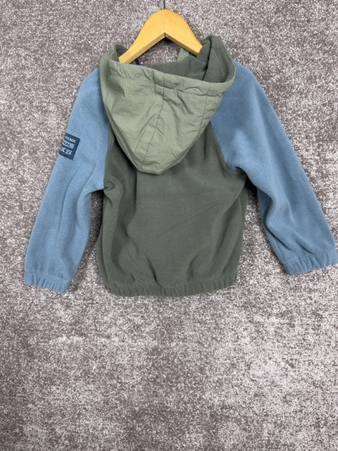 sweat à capuche Ikks kaki - 4 ans / years Réf: 0617