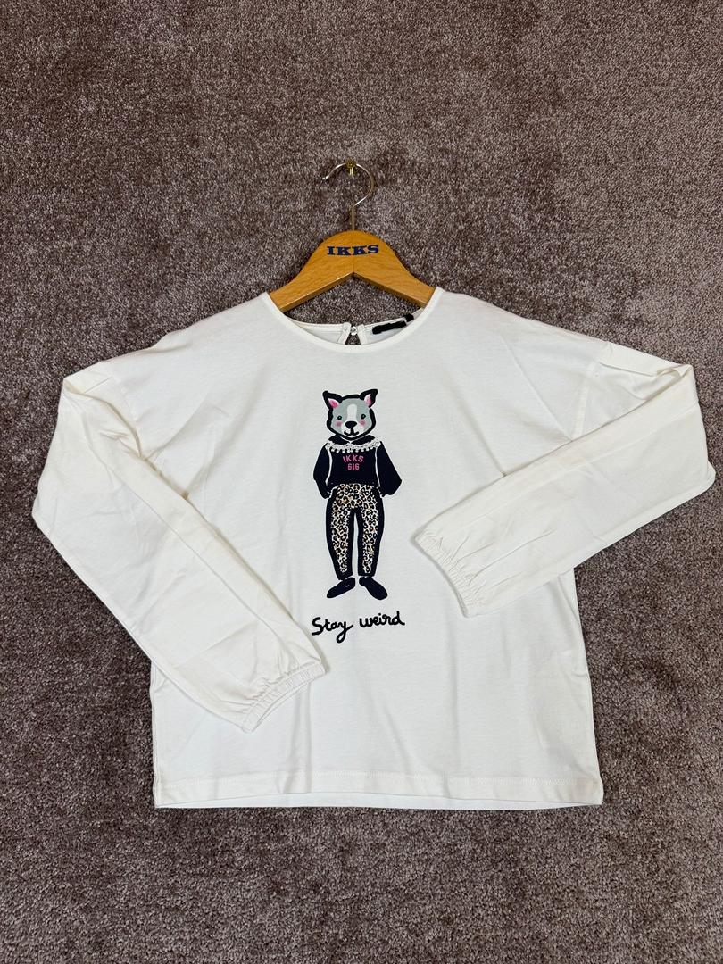 T-shirt manches longues Ikks écru - 10 ans