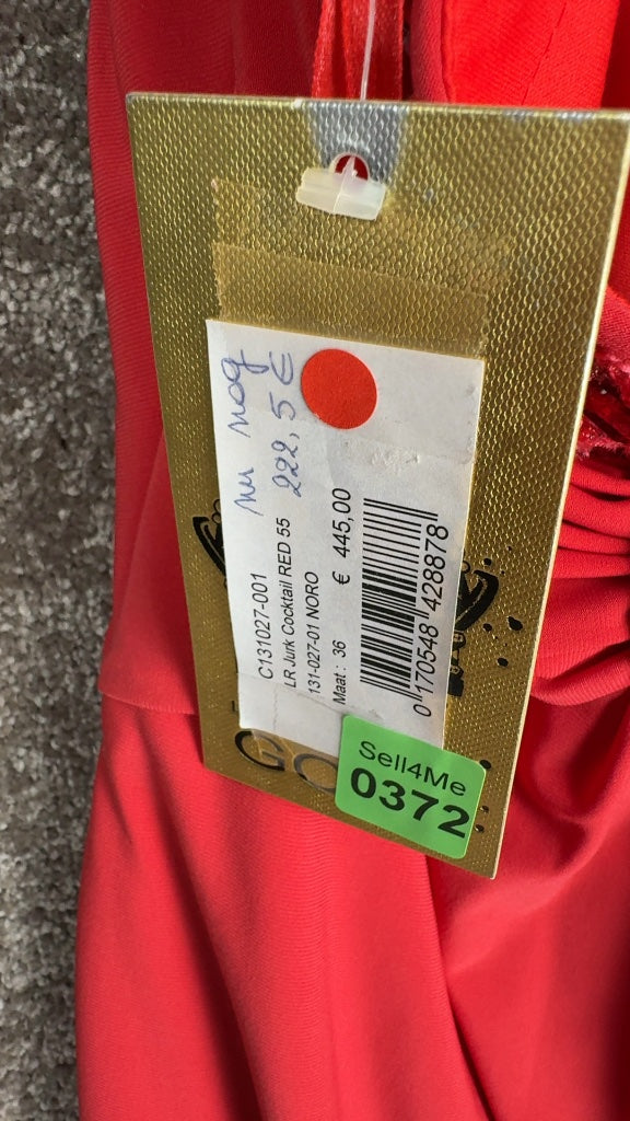 Robe de soirée Linea Raffaelli rouge - 36 Réf: 0372