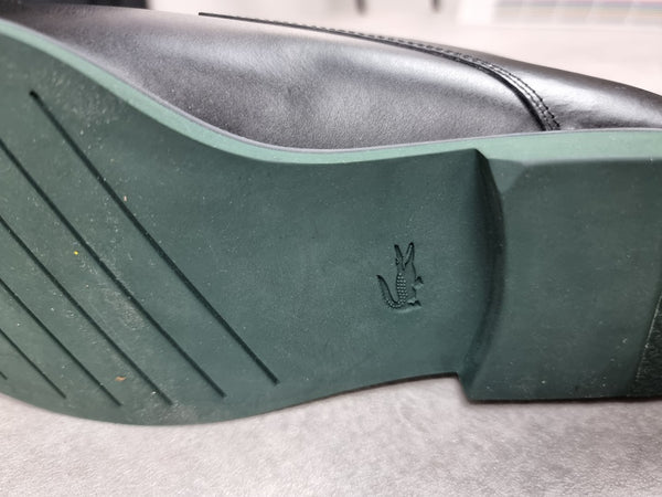 Chaussures Lacoste en cuir noir et vert - 38