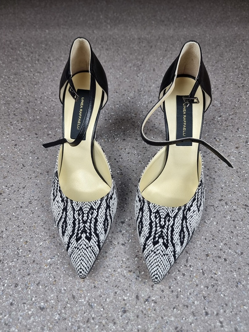 Chaussures à talon Linea Raffaelli Noir Blanc Python - 39.5