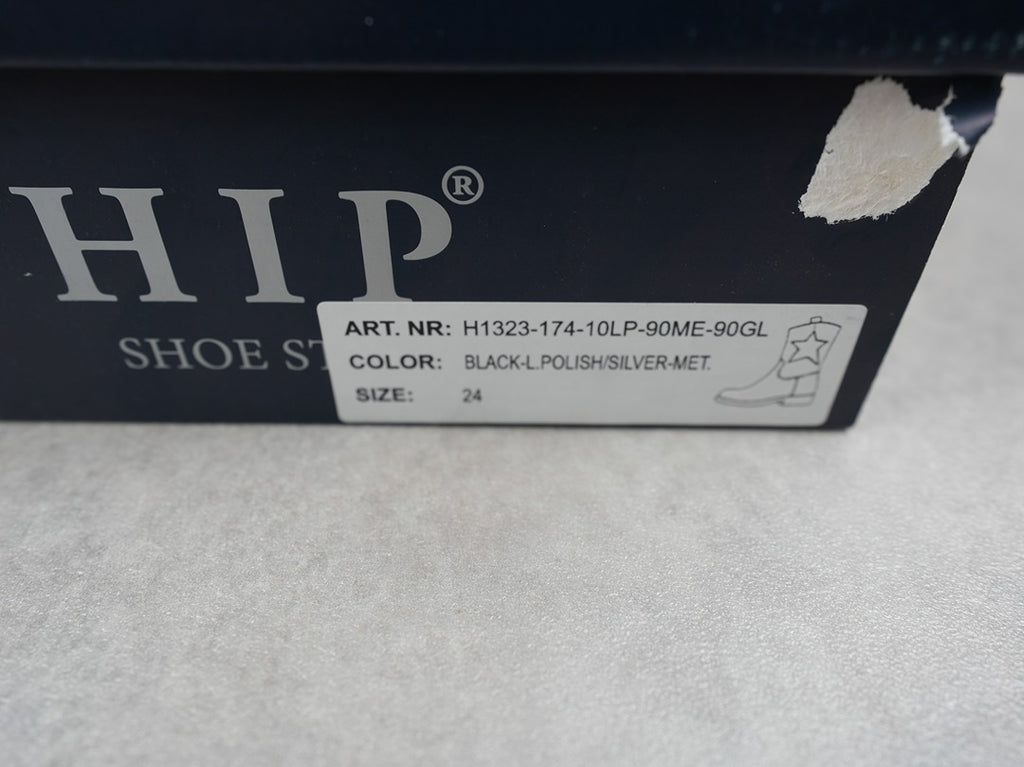 Bottes fille Hip noir pailleté avec étoile - Pointure 24 C018