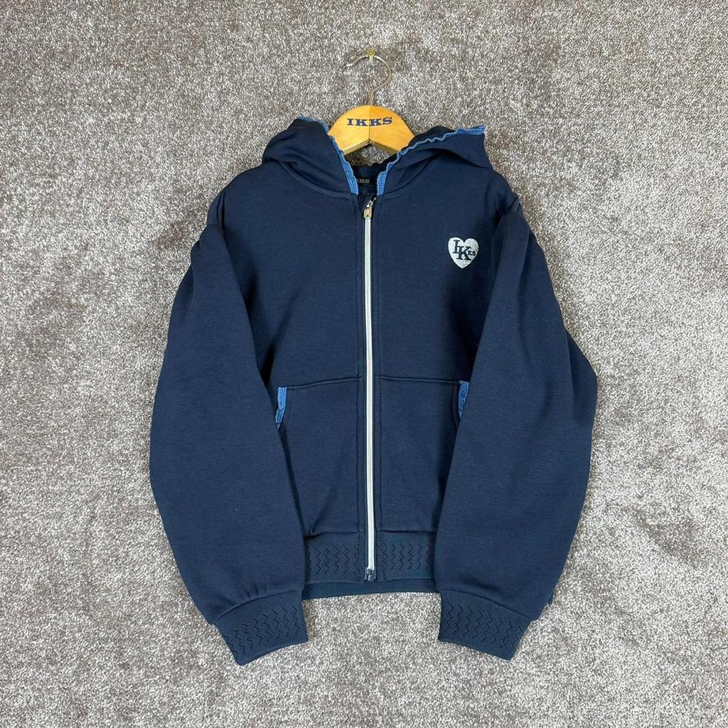 Cardigan à capuche zippé Ikks marine fille - 10 ans Réfd:025