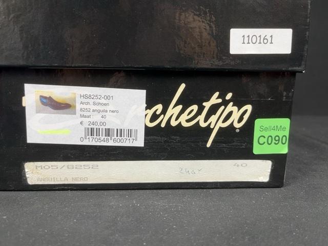 Chaussures habillées Archetipo noir avec semelle en cuir - 40 Réf: 090