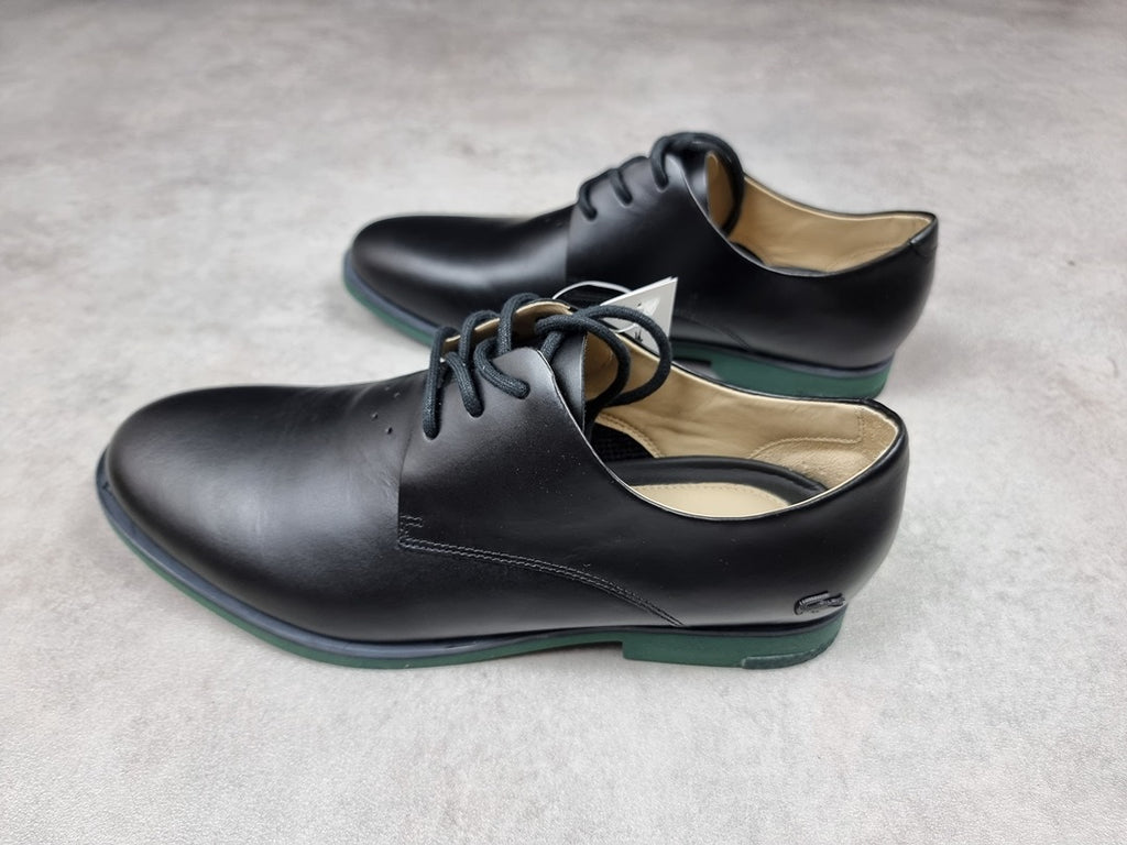 Chaussures Lacoste en cuir noir et vert - 38