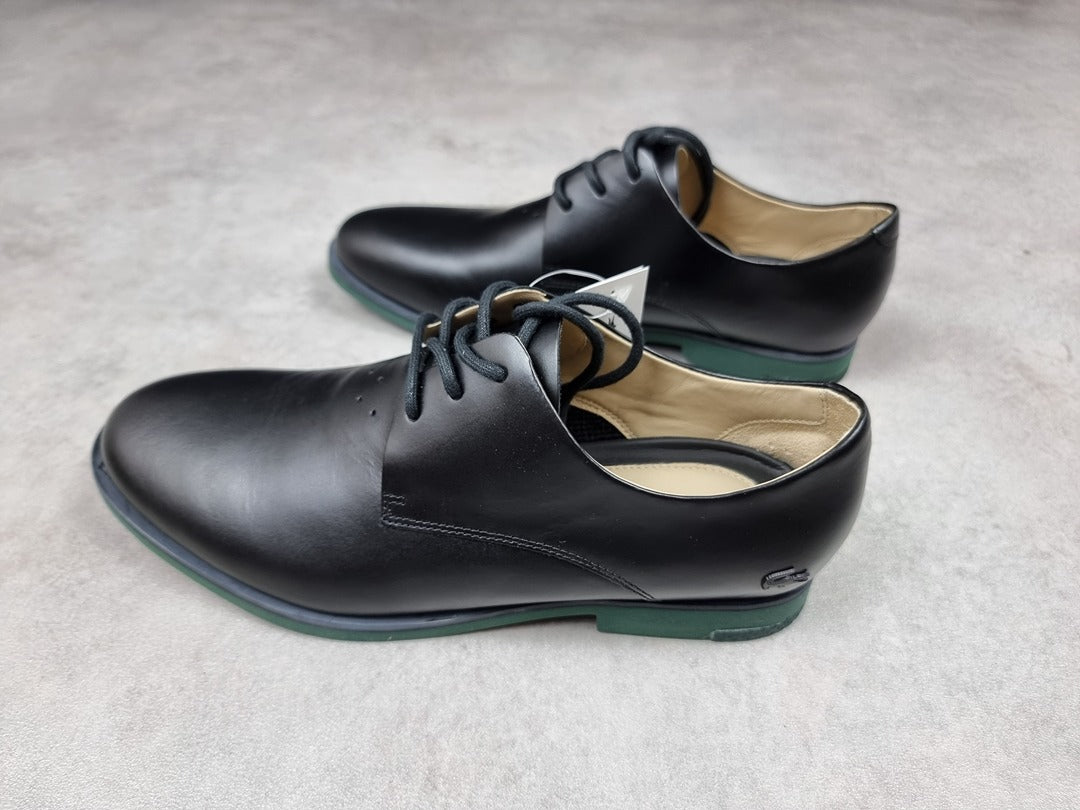 Chaussures Lacoste en cuir noir et vert - 38