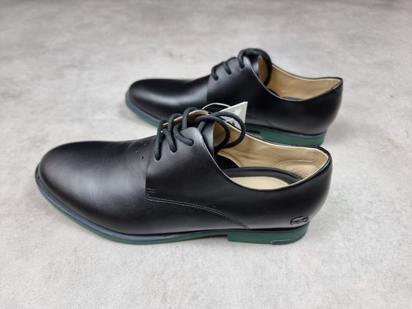 Chaussures Lacoste en cuir noir et vert - 38