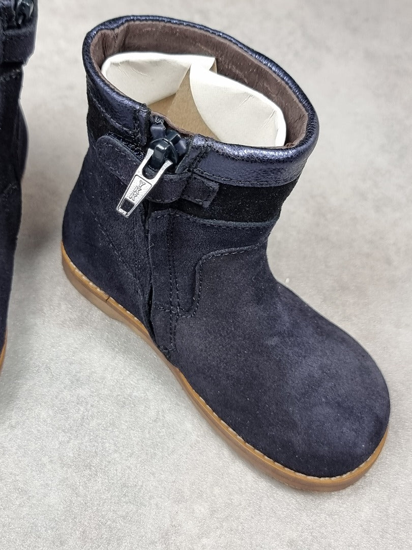 Bottines enfant Clic! en cuir daim bleu - Pointure 24 C015