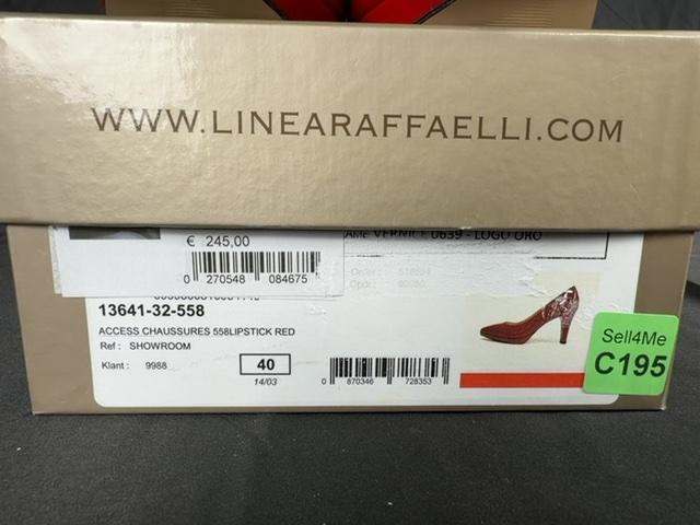 Escarpins Linea Raffaelli Rouge - 40 Réf: 195
