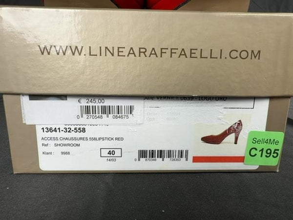 Escarpins Linea Raffaelli Rouge - 40 Réf: 195