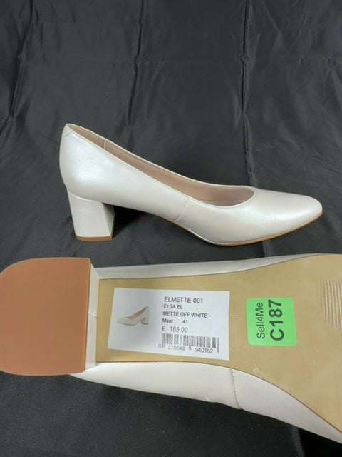 Escarpins Fiarucci blanches - Taille 41 Réf: 187