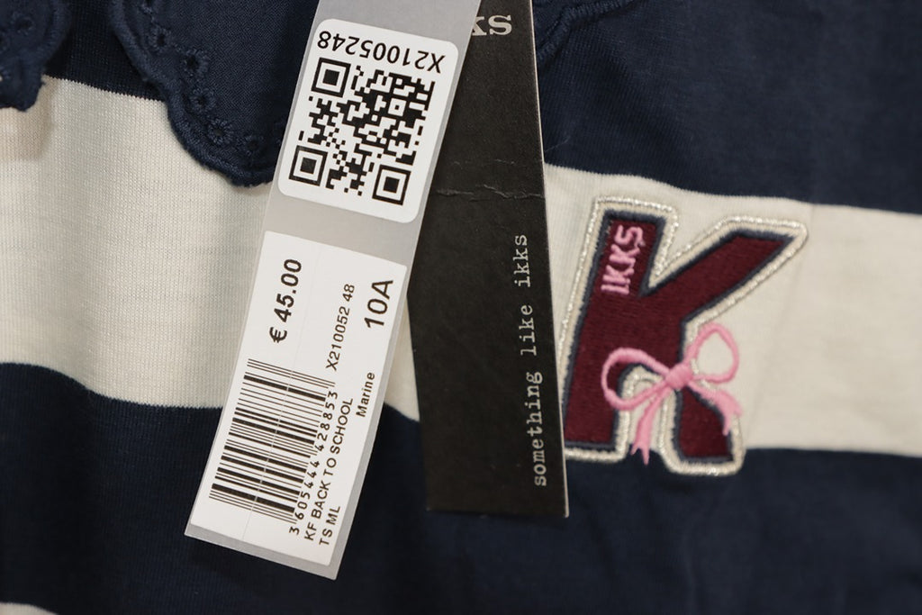 Tee-shirt manches longues Ikks marine - 10 ans Réf: 054