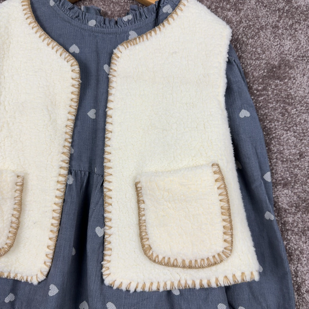Robe 2 en 1 Ikks bleu gris - 6 ans / 116 cm Réf: 698 Image secondaire du produit