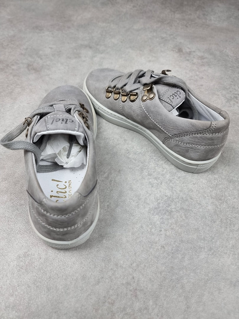 Baskets Clic! gris - Taille 32 Réf: C0244