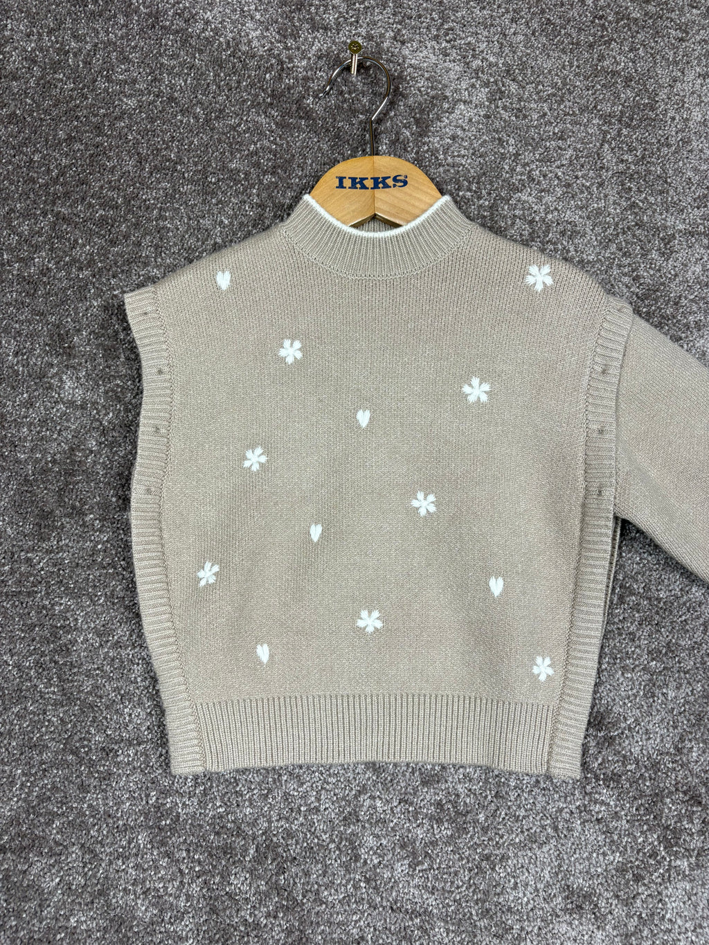 Pull IKKS beige enfant 4 ans