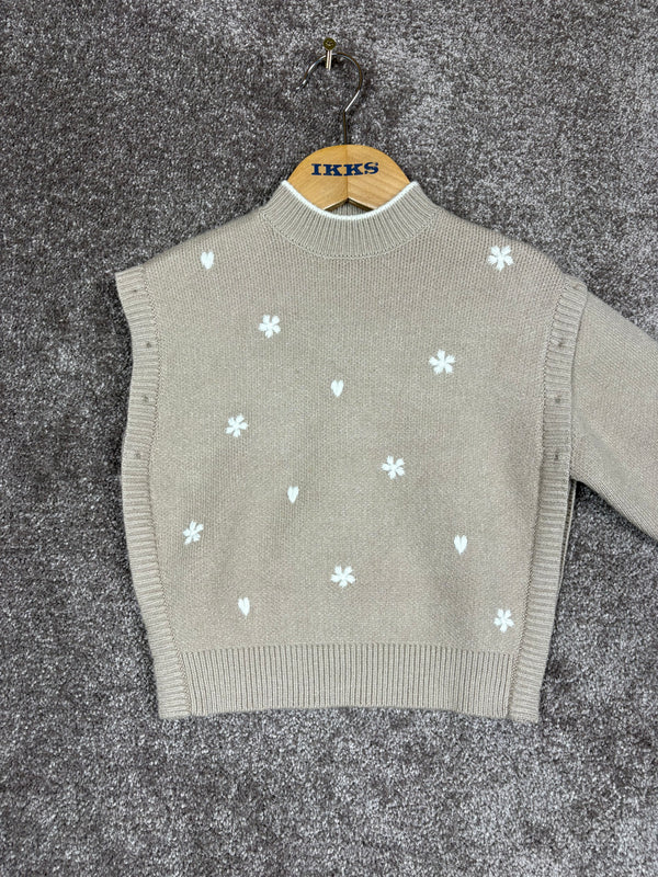 Pull IKKS beige enfant 4 ans