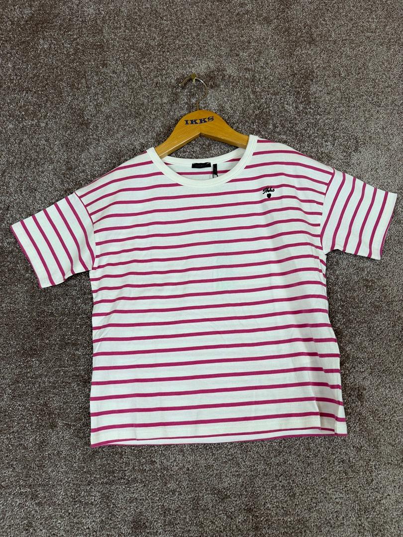 T-shirt marinière Ikks rose - 10 ans