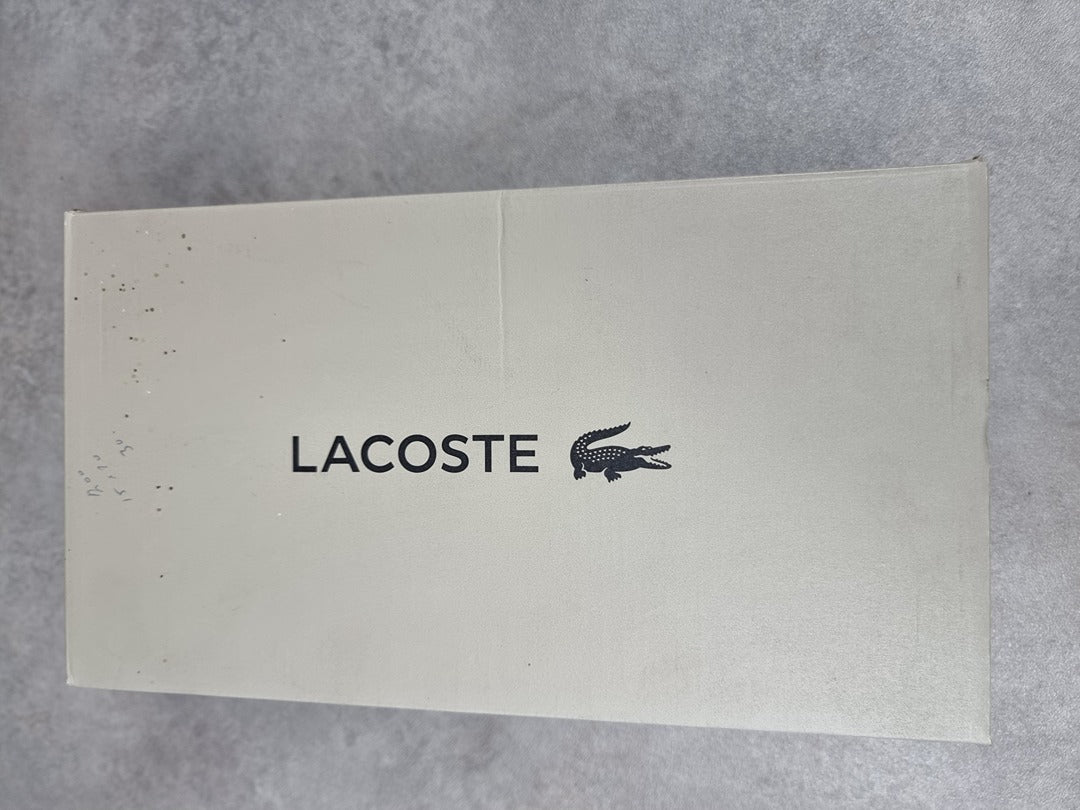 Chaussures Lacoste en cuir noir et vert - 38
