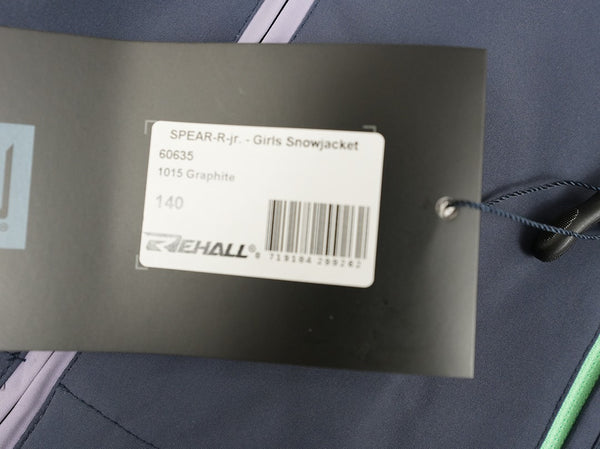 Veste ski fille Rehall Taille: 140 graphite Réf: 0441