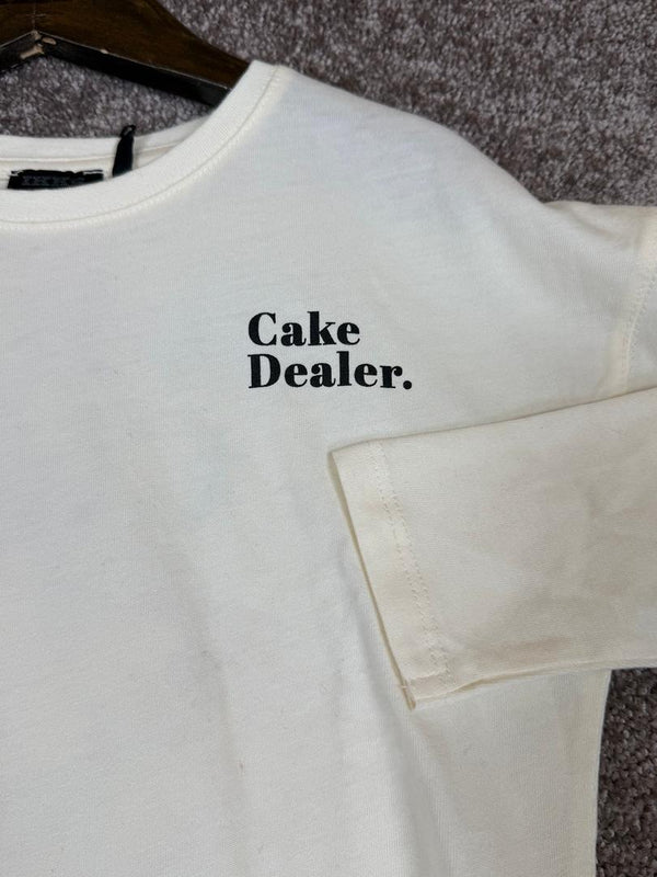 Tee-shirt Sous-pull Ikks écru imprimé gâteau - 6 ans