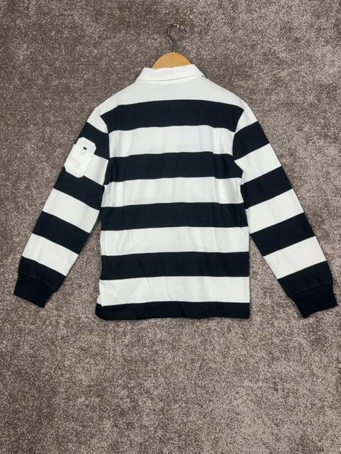 Polo rayé Ikks noir et blanc - Xxs Réf: 670