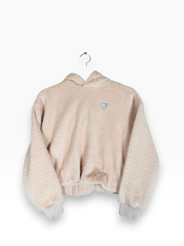 Sweat à capuche tot dou badge coer file Ikks rose -8 ans Réf: 014