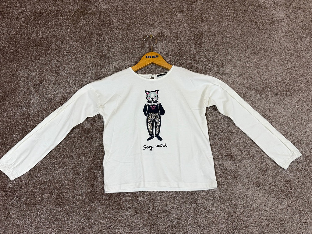 T-shirt manches longues Ikks écru - 10 ans