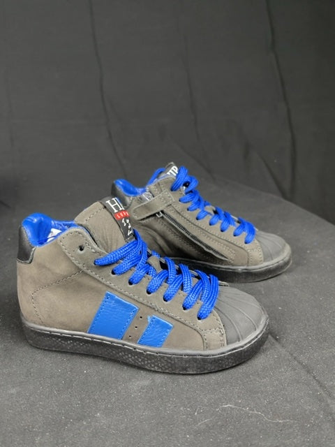 Baskets Bottines Hip en cuir Gris - 26 Réf: C131
