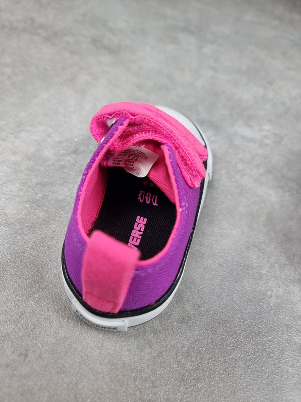 Baskets bébé fille Converse violet - Taille 20 Réf: C002