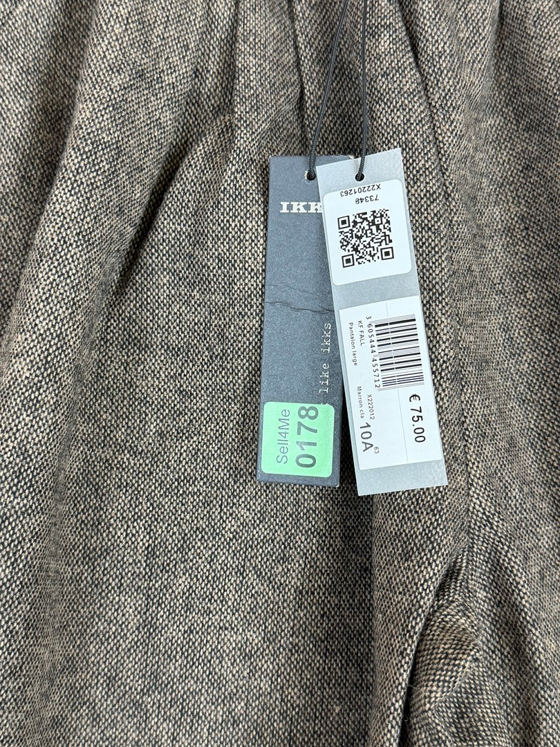 Pantalon large Ikks marron clair - 10a Réf: 178