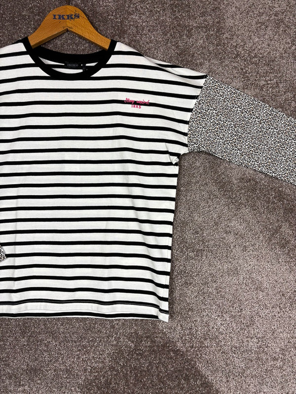 T-shirt manches longues Ikks Noir et Blanc - 12 ans