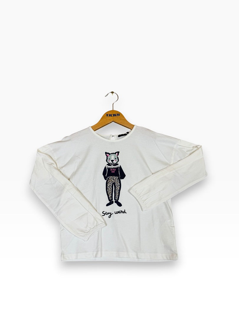 T-shirt manches longues Ikks écru - 10 ans Image principale du produit