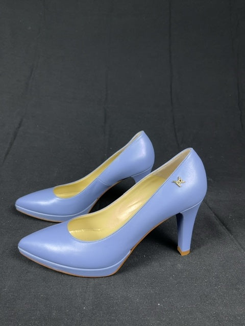 Escarpins Linea Raffaelli bleu ciel - 38.5 Réf: C163