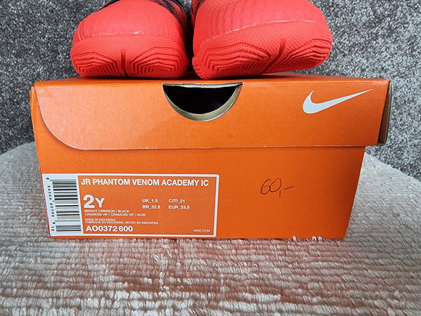 Chaussures de foot Nike Jr Phantom Venom rouge - 33,5