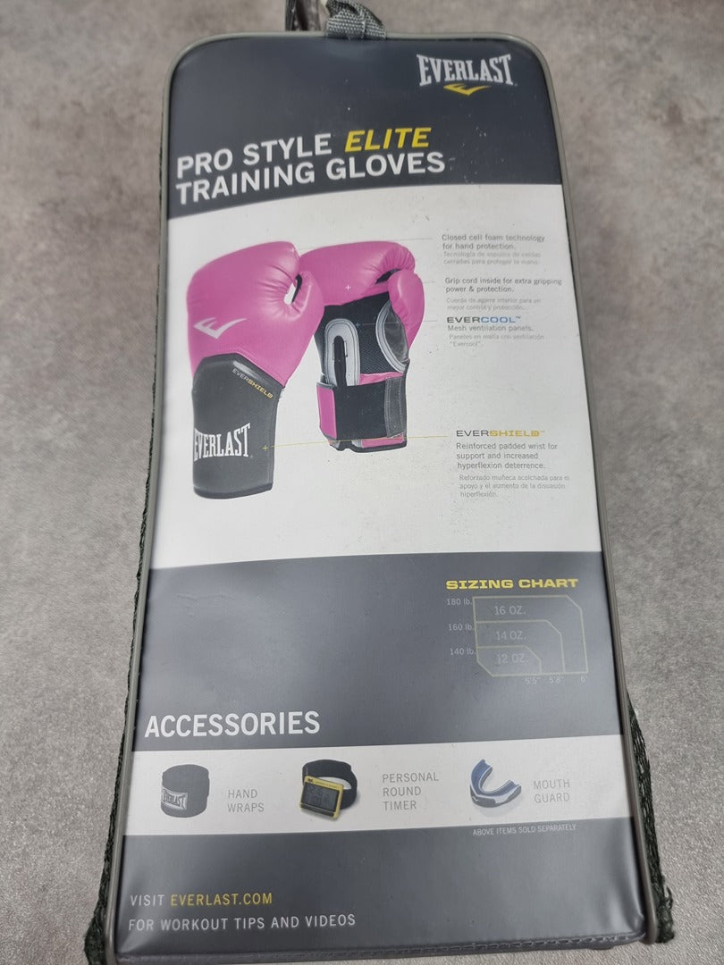 Gants de boxe Everlast Pro Style Elite Rose 10 oz