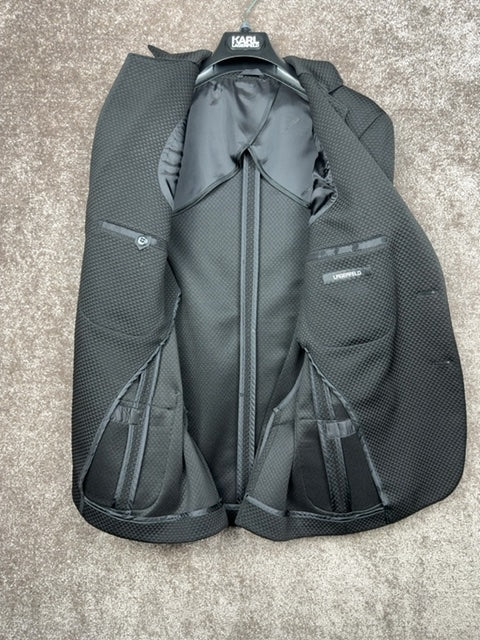 Blazer homme Karl Lagerfeld noir texturé 50 - Neuf avec étiquette Réf: 693 - Sell4Me