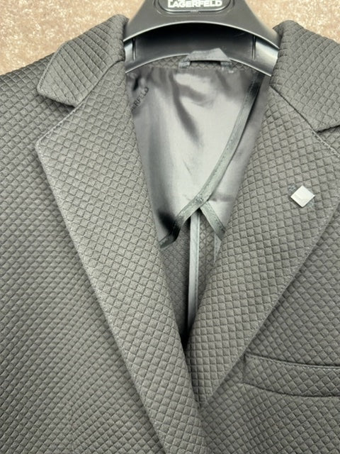 Blazer homme Karl Lagerfeld noir texturé 50 - Neuf avec étiquette Réf: 693 - Sell4Me