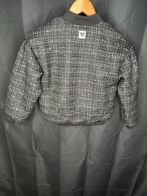 Bomber fille Ikks noir - 8 ans Réf: 0114 - Sell4Me