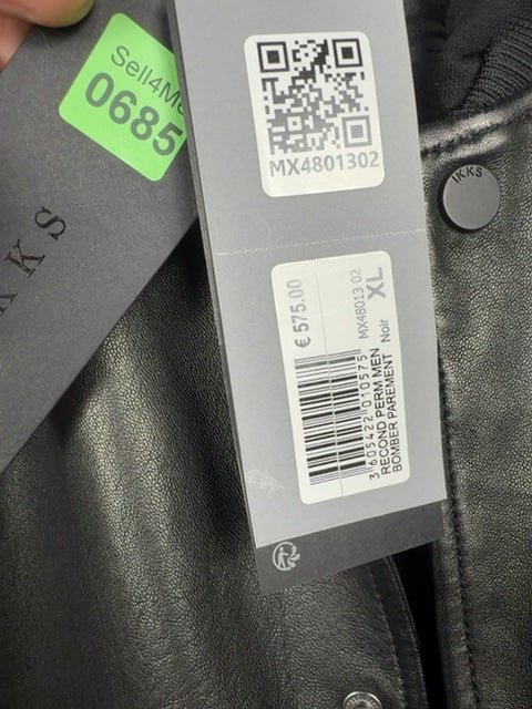 Bomber Premium kks noir cuir - Taille: Xl Réf: 685 - Sell4Me