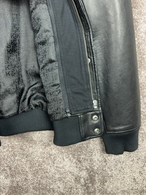 Bomber Premium kks noir cuir - Taille: Xl Réf: 685 - Sell4Me
