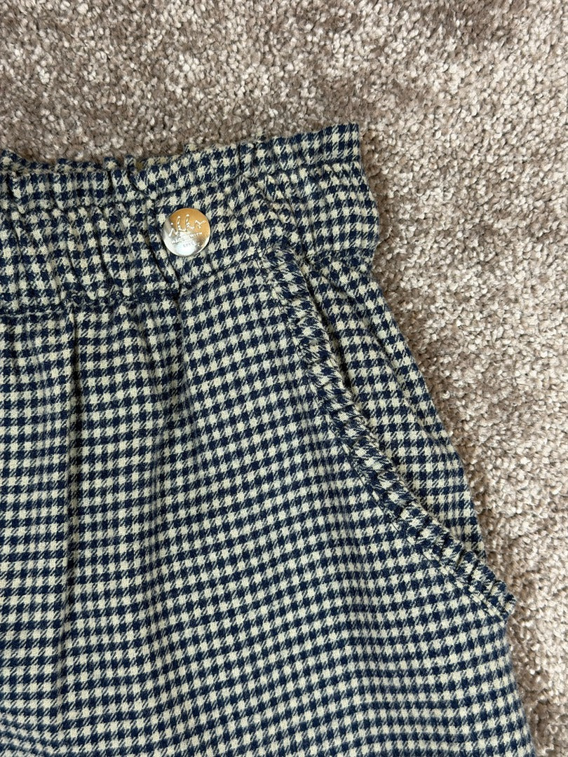 Pantalon fille Ikks marine à carreaux taille 12 ans / 152 cm Réf: 177