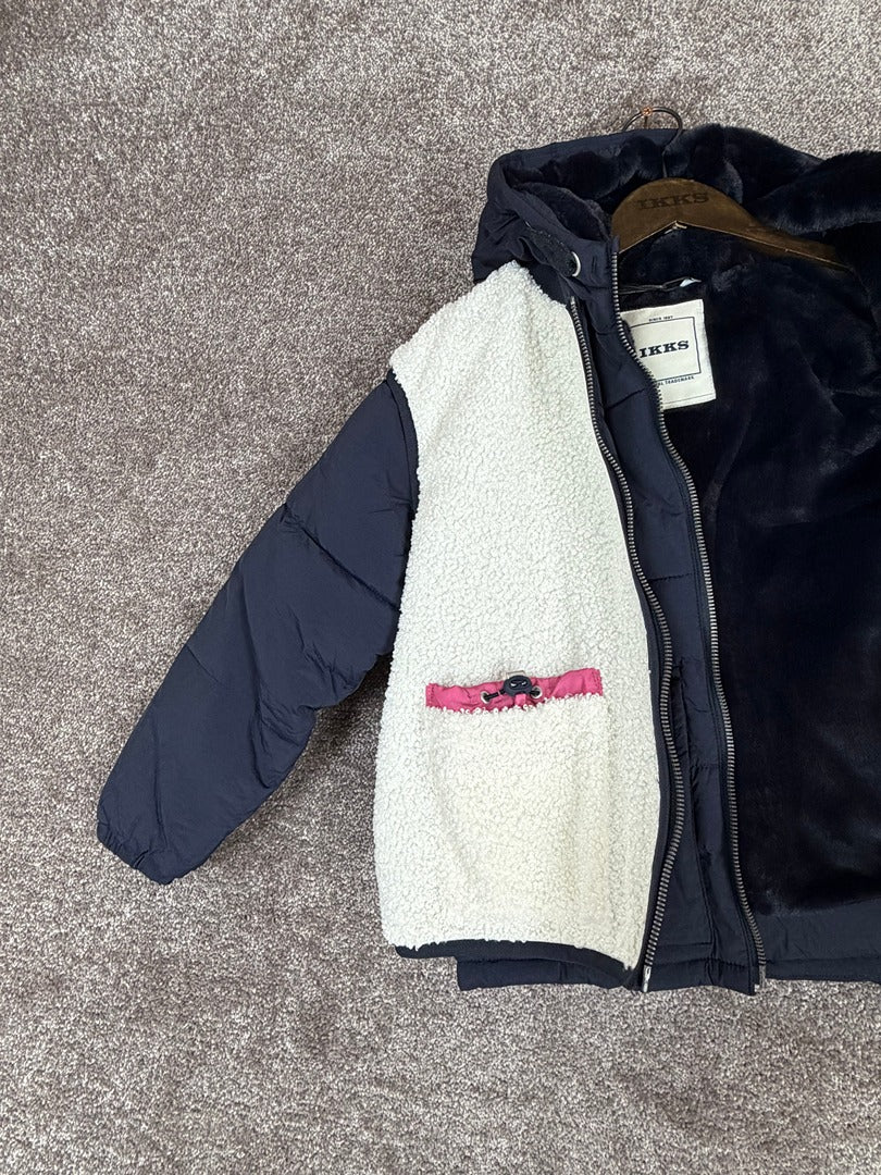 Doudoune Ikks Marine Et Blanc - 5 Ans Réf: 0117