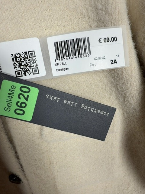 Gilet cardigan Ikks ecru - 2 ans 86 cm Réf: 620