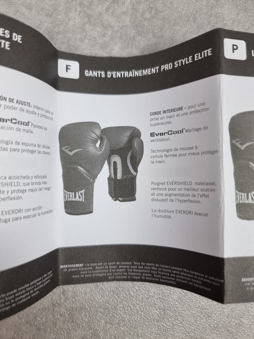 Gants de boxe Everlast Pro Style Elite Rose 10 oz