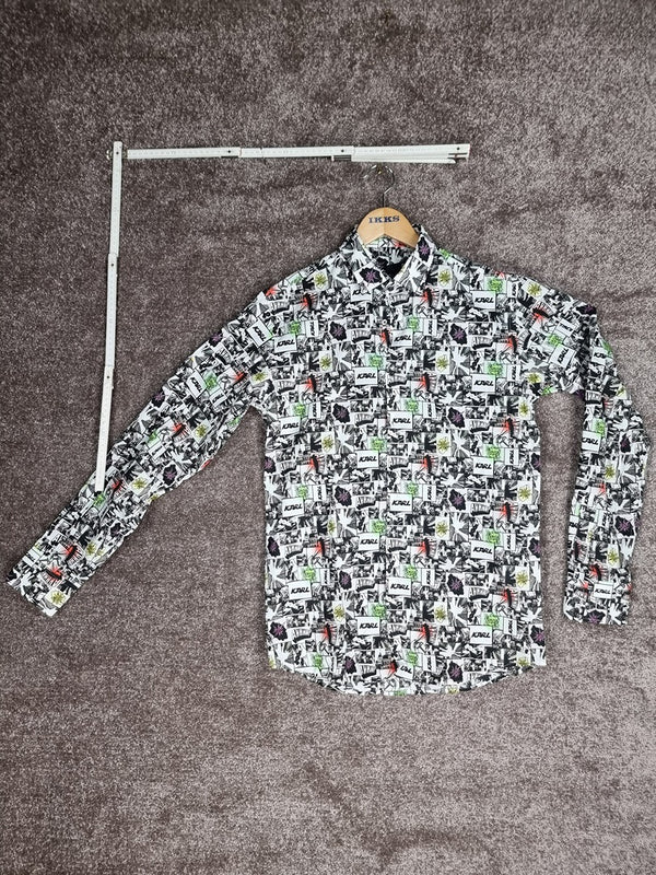 Chemise Karl Lagerfeld Motif Bd Noir - S